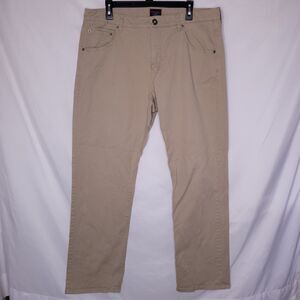 Untuckit Pants Mens 38x32 Tan Relaxed Fit Don Santiago
